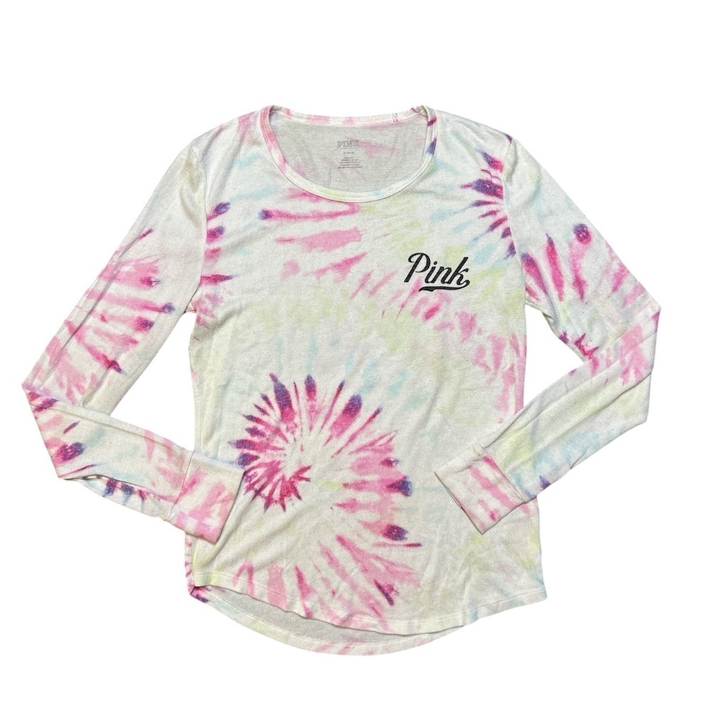 PINK Victoria's Secret Multicolor Tie-Dye Shirt - Picture 1 of 7